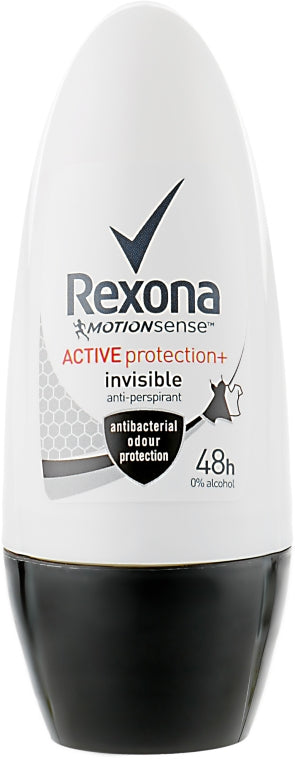 Rexona Active Invisible Women's Roll-On Deodorant, 50 mL