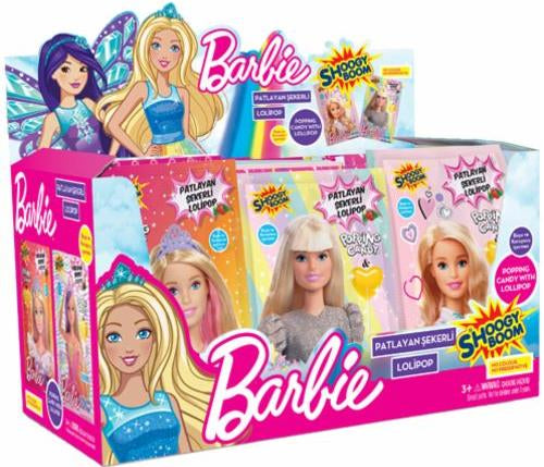 Barbie Strawberry Flavor Lollipop with Popping Candy, 12 g - Image 3