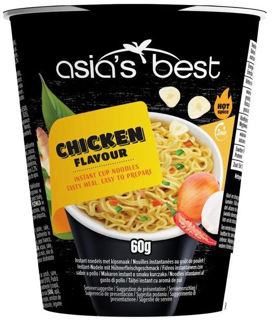 Instant Noodles Asia's Best Chicken Flavour Cup, 60 g