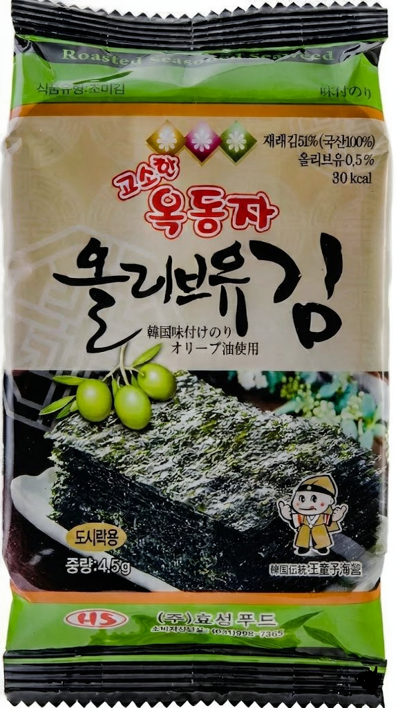 Ock-Dong-Ja Olive Oil Nori Chips, 4.5 g