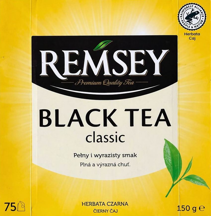 Remsey Classic Black Tea, 75 Tea Bags, 150 g