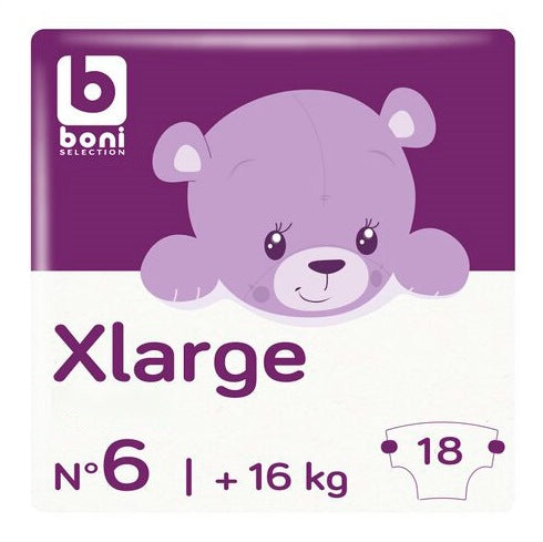 Boni Size 6 Baby Pull-Up Diaper Pants, 16+ kg, 18 pcs