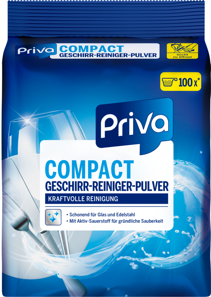 Priva Compact Dishwasher Powder, 1.8 kg