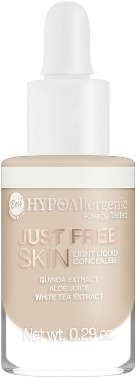 Bell Hypoallergenic Just Free Skin Liquid Under-Eye Concealer 02 Fresh, 8.5 g