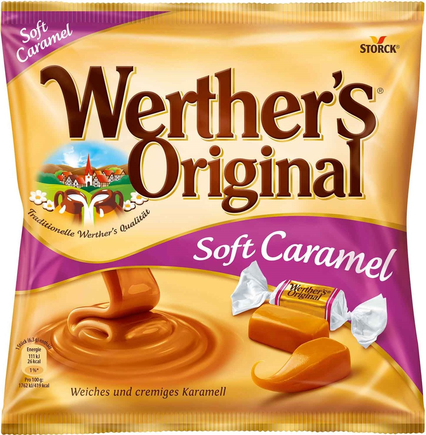 Werther's Original Soft Caramel Candy, 180 g