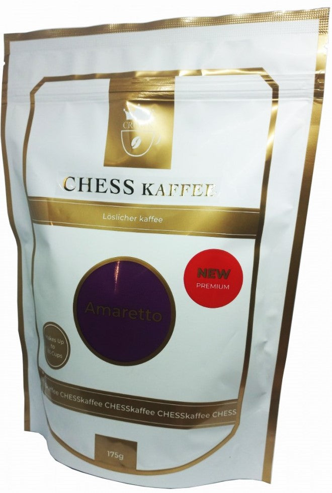 Chess Kaffee Amaretto Instant Coffee Pouch, 175 g