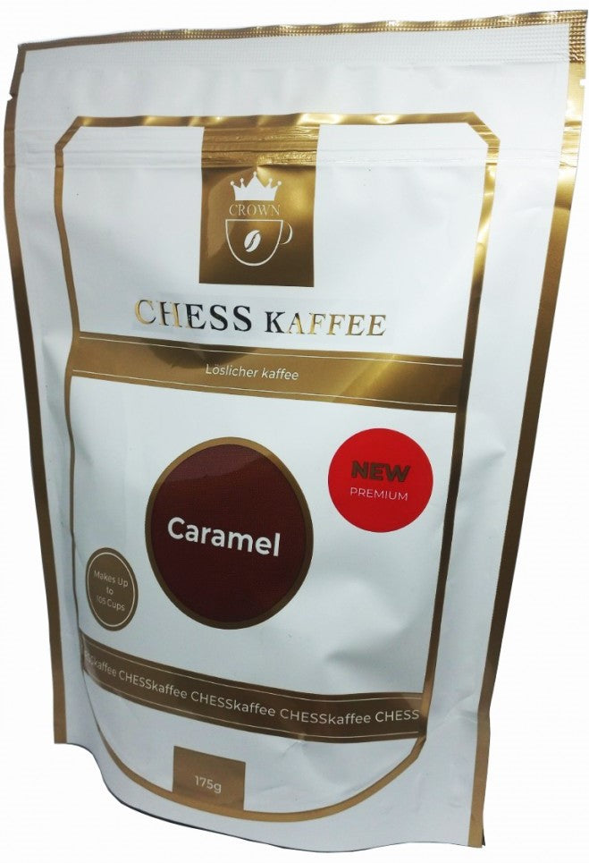 Chess Kaffee Caramel Instant Coffee Pouch, 175 g