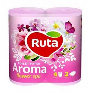 Ruta Pink Toilet Paper, 4 Rolls