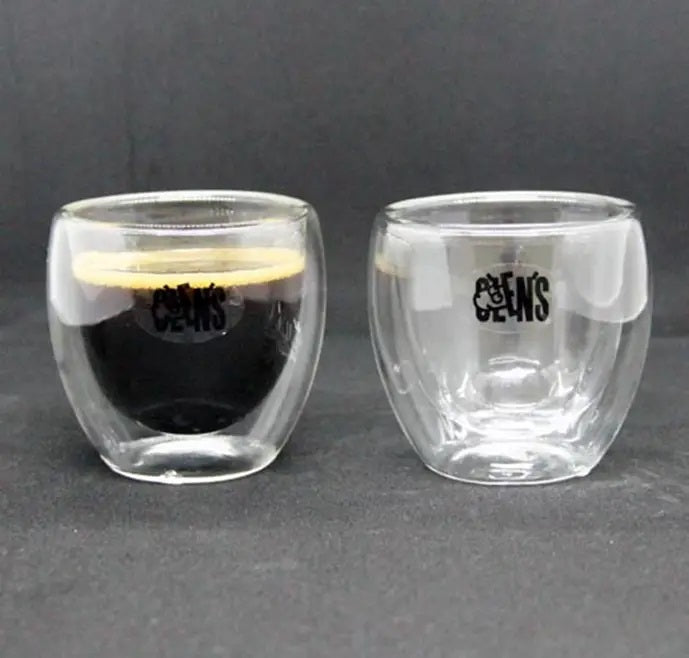 Olens DG2319/B2 Bonna Double-Wall Glass Bowl Set, 2 x 100 mL