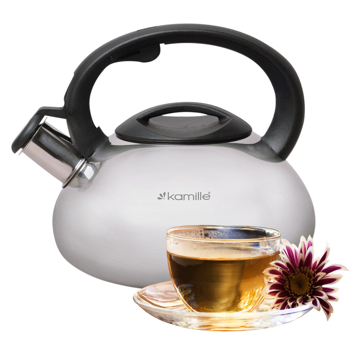 Kamille KM0689 Stainless Steel Whistling Kettle, 2.5 L - Image 4