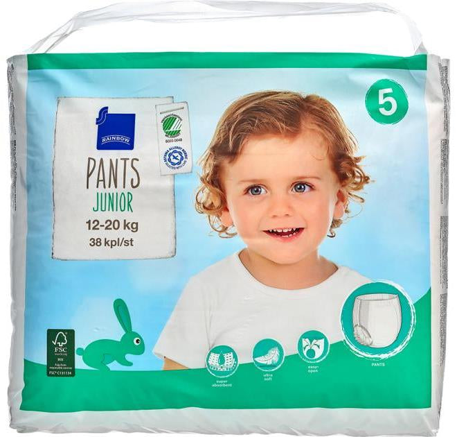 Rainbow Size 5 Baby Pull-Up Diaper Pants, 12-20 kg, 38 pcs