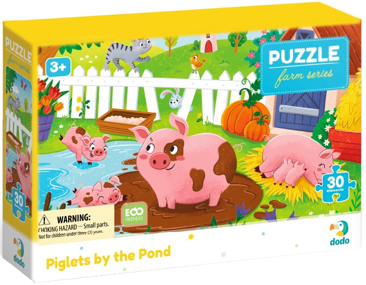 Dodo 300682 Piglets by the Pond Puzzle, 30 Pieces