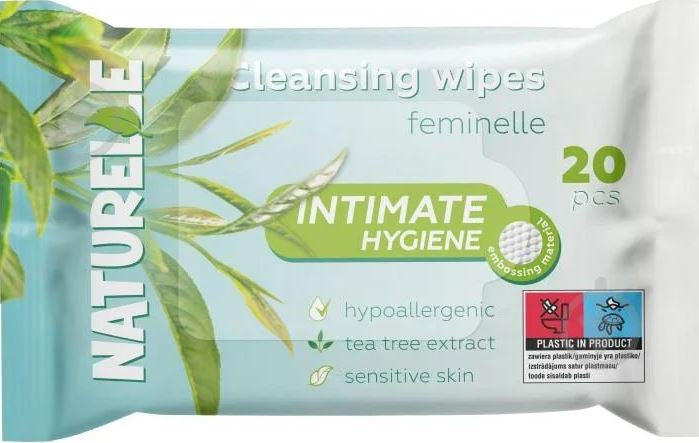Naturelle Intimate Hygiene Wet Wipes, 20 pcs
