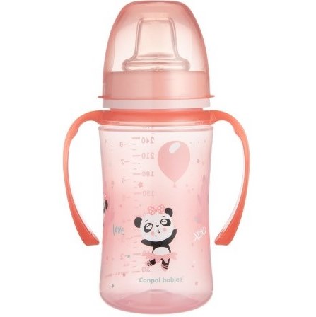 Canpol Babies 35/208 Pink EasyStart Sweet Fun Baby Training Cup, 240 mL