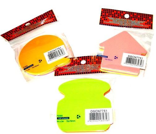 Josef Otten DSCN7751 Shaped Sticky Note Pad, 76 x 76 mm, 100 Sheets
