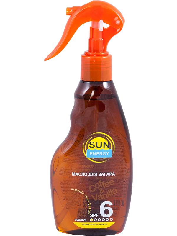 Elfa SUN Coffee & Vanilla Tanning Oil Spray SPF 6, 200 mL