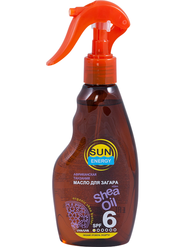 Elfa SUN Shea Tanning Oil Spray SPF 6, 200 mL