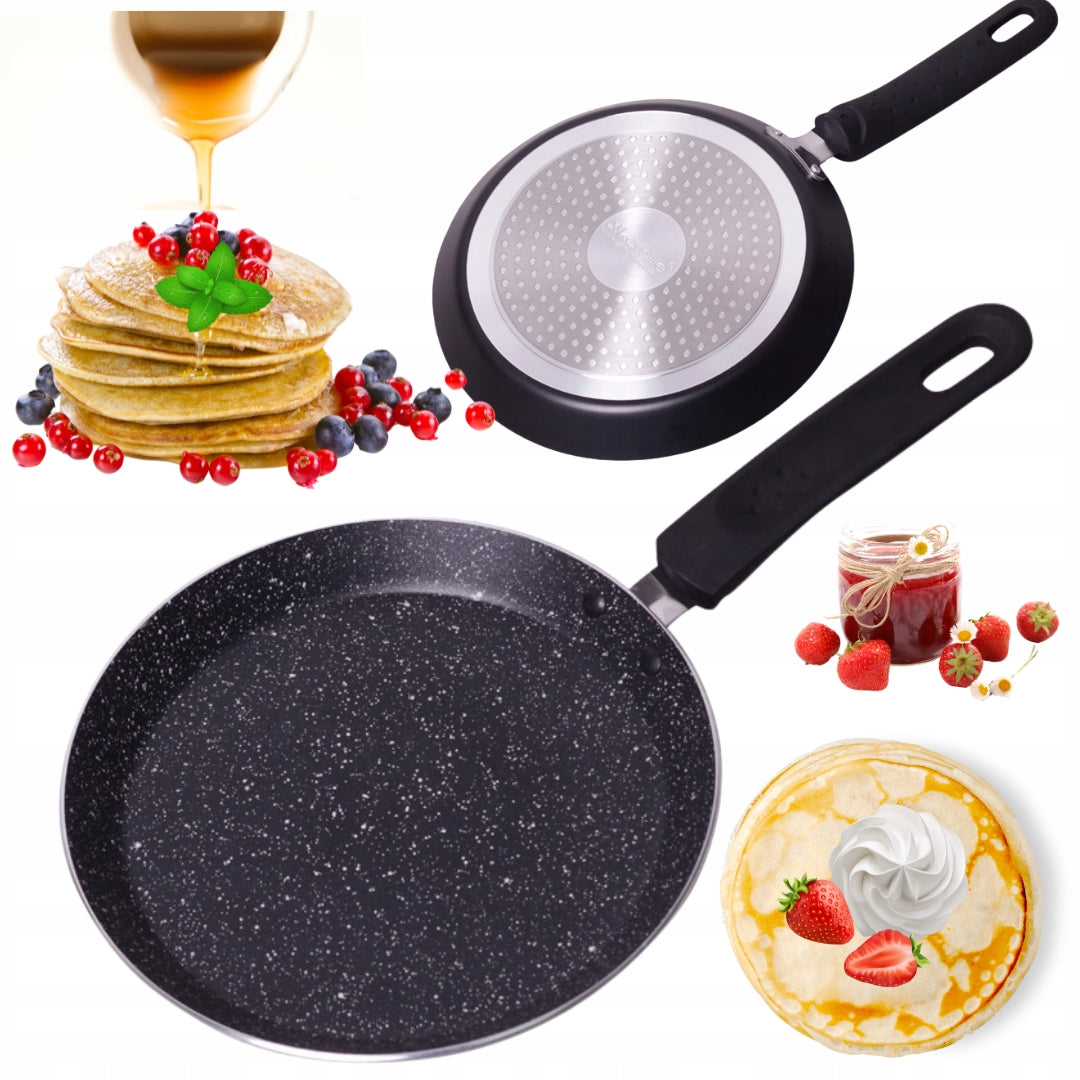 Kamille KM0619MR Marble Pancake Pan with Marble Coating, 22 cm - Image 3