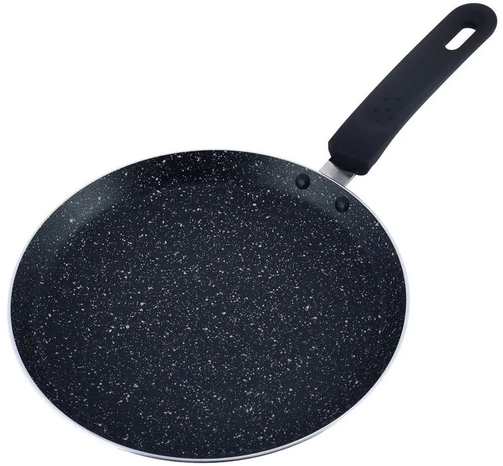 Kamille KM0620MR Marble Pancake Pan with Marble Coating, 24 cm
