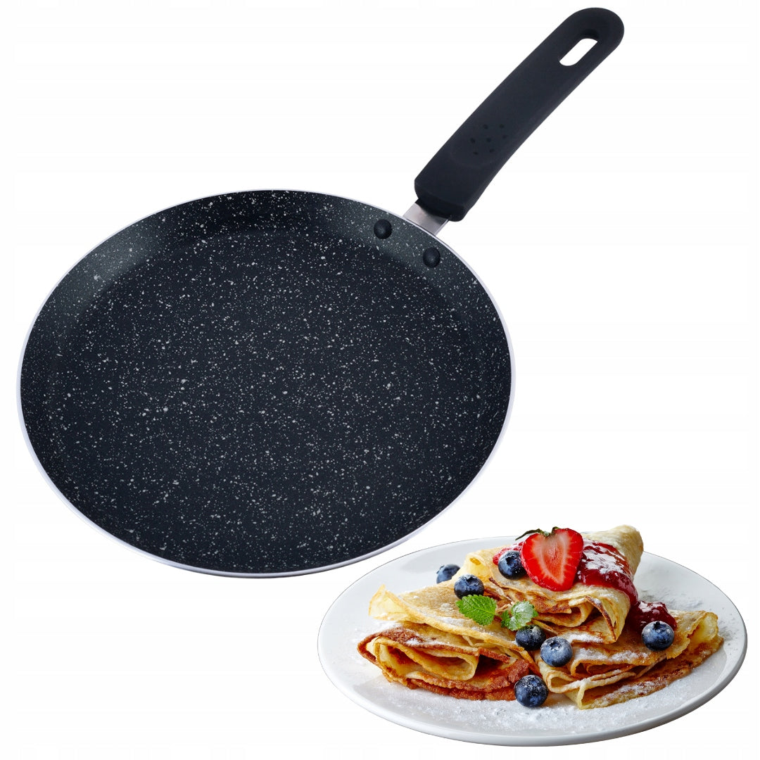 Kamille KM0620MR Marble Pancake Pan with Marble Coating, 24 cm - Image 3