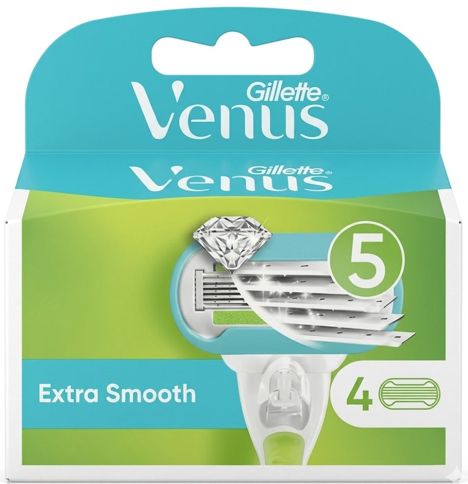 Gillette Venus Extra Smooth 5 Razor Blade Refills, 4 pcs (Price per 1 pc)
