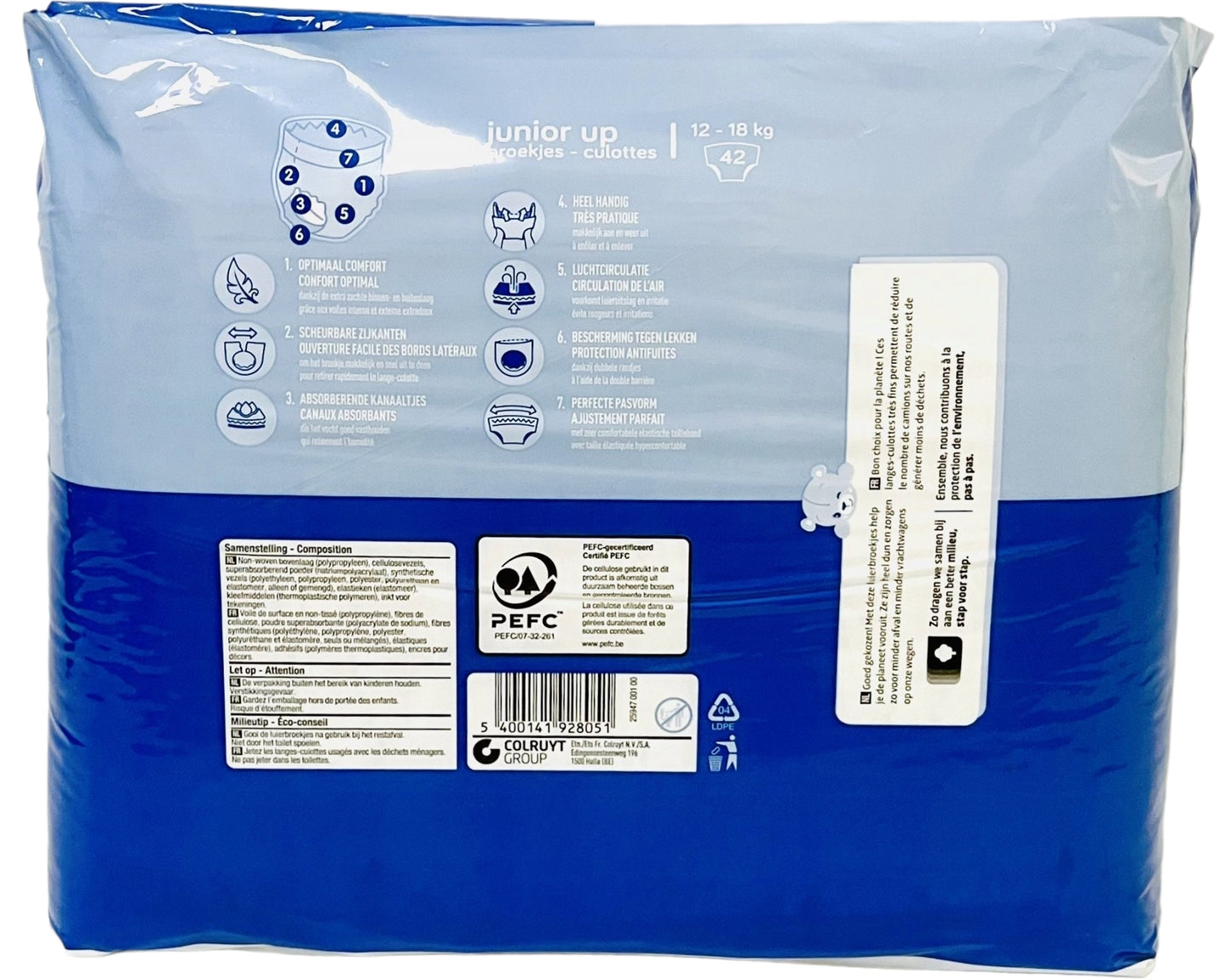 Boni 5 Baby Pull-Up Diaper Pants, 12-18 kg, 42 pcs - Image 2