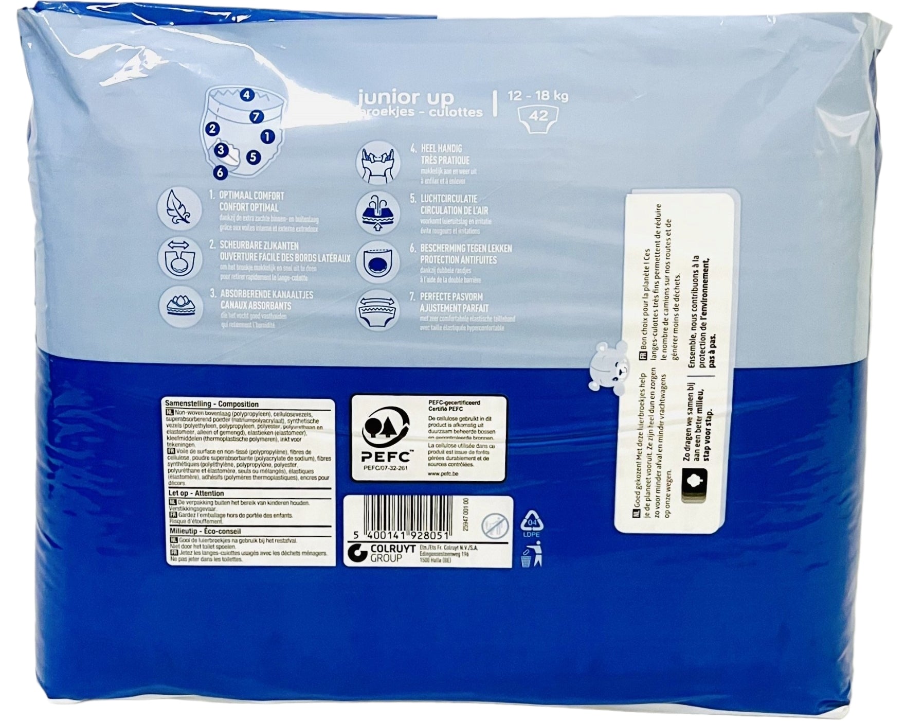 Boni 5 Baby Pull-Up Diaper Pants, 12-18 kg, 42 pcs - Image 2