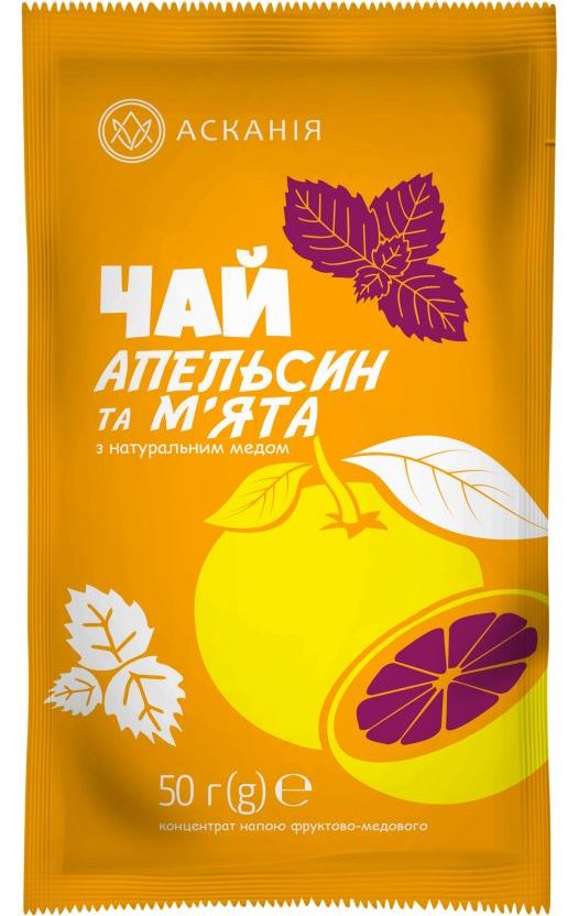 Askaniya Orange & Mint Fruit Honey Tea, 50 g