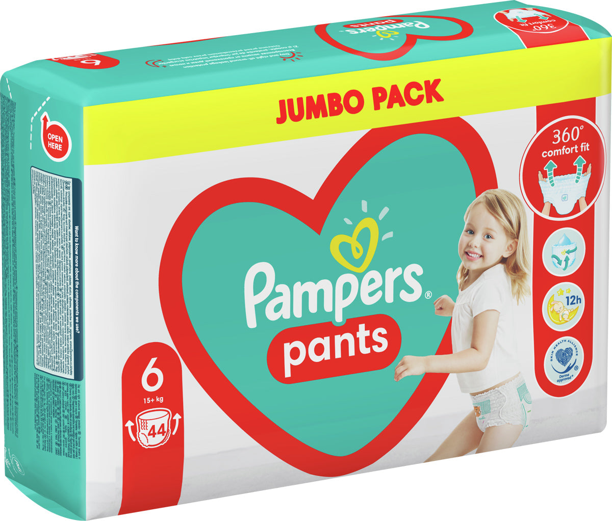 Pampers Pants Size 6 (Extra Large) Baby Pull-Up Diaper Pants, 44 pcs, 15+ kg - Image 3