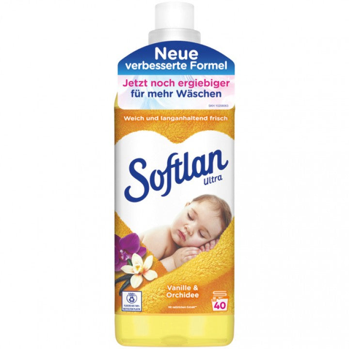Softlan Vanilla & Orchid Fabric Softener, 1 L