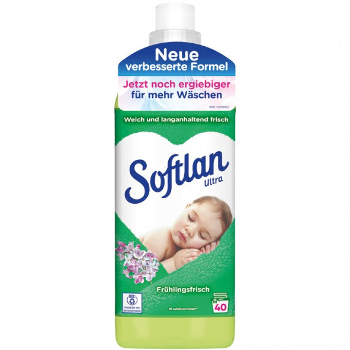Softlan Spring Fresh Fabric Softener, 1 L
