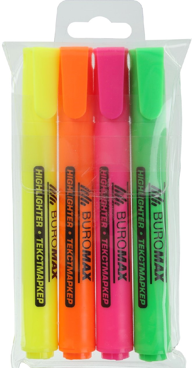 Buromax BM.8903-94 Text Highlighter Set, 4 Colors