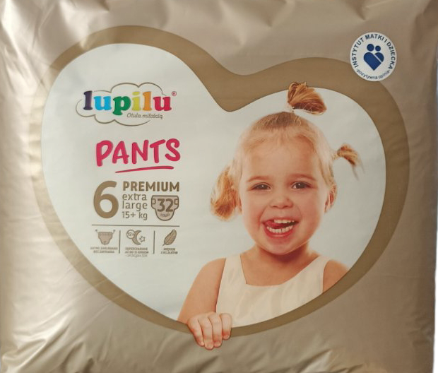 Lupilu Premium 6 Baby Pull-Up Diaper Pants, 15+ kg, 32 pcs - Image 2