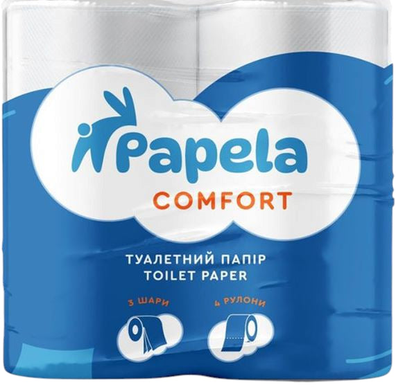 Papela Comfort 3 ply 4 rulony Toilet Paper