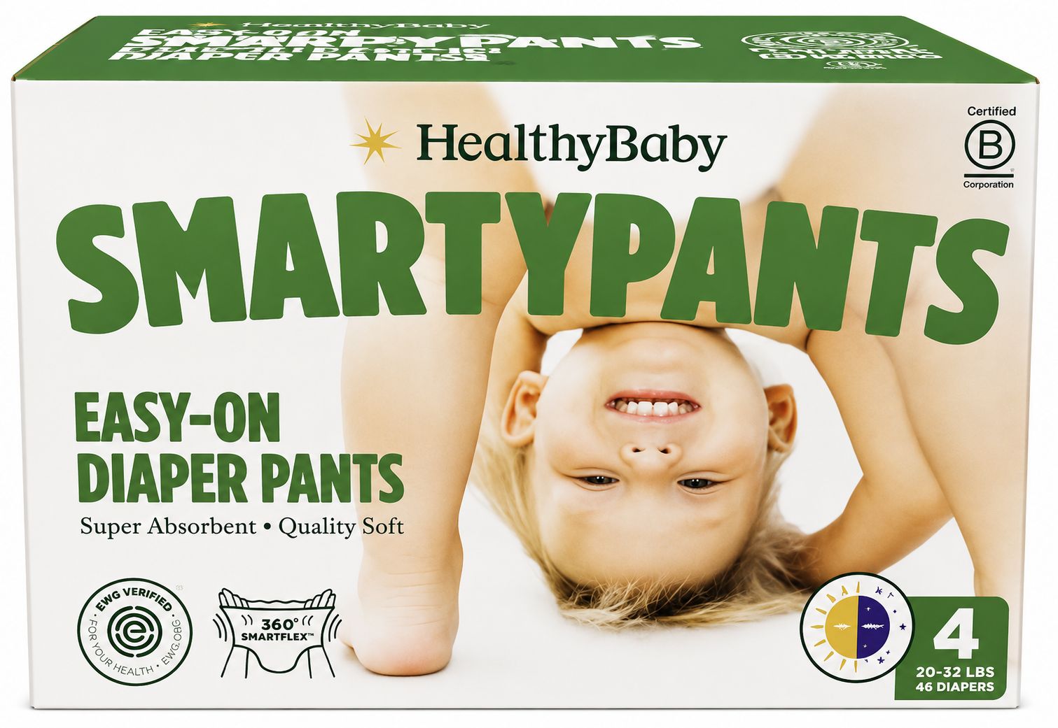 Healthy Baby Size 4 Baby Pull-Up Diaper Pants, 9-15 kg, 46 pcs