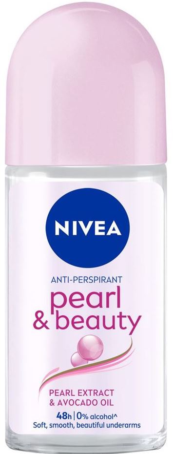 Nivea Pearl Beauty Women's Roll-On Deodorant, 50 mL