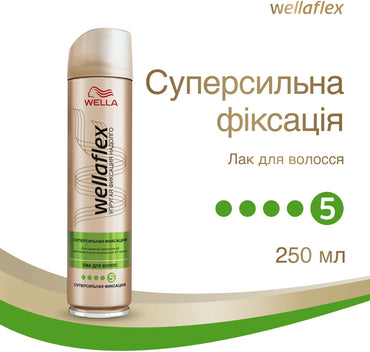 Wellaflex Extra Strong Hold Hair Spray, 250 mL - Image 2