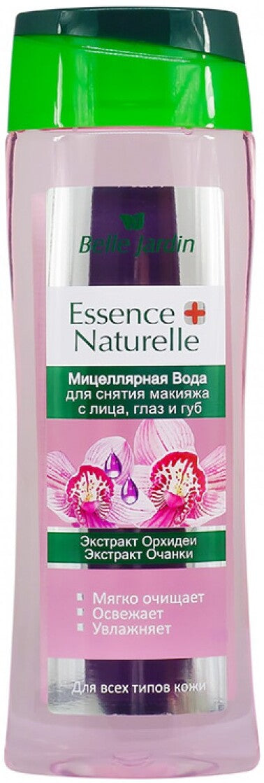 Belle Jardin Micellar Makeup Remover Water with Orchid & Eyebright Extracts, 250 mL