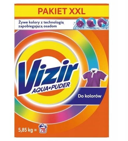 Vizir Color Laundry Detergent Powder Box, 78 Loads, 5.85 kg