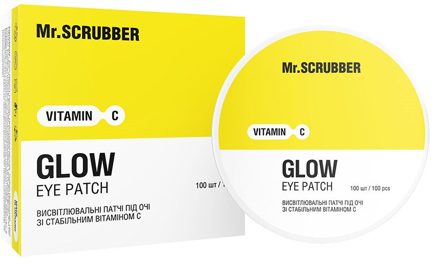 Mr. Scrubber Glow Brightening Under-Eye Patches with Stable Vitamin C, 100 pcs