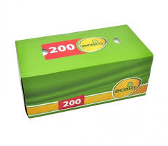 Ecolo Cosmetic Tissues Box, 200 sheets