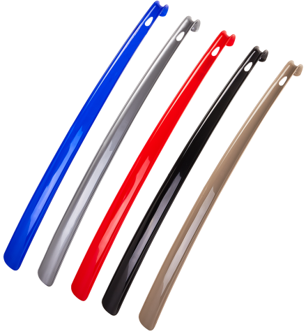 Aleana 124089 Large Plastic Shoe Horn, 59.5 x 4 x 7 cm, Assorted Colors