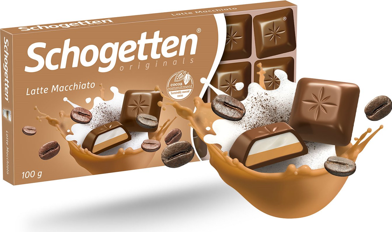 Schogetten Latte Macchiato Milk Chocolate, 100 g