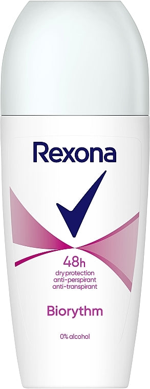 Rexona Biorythm Women's Roll-On Deodorant, 50 mL