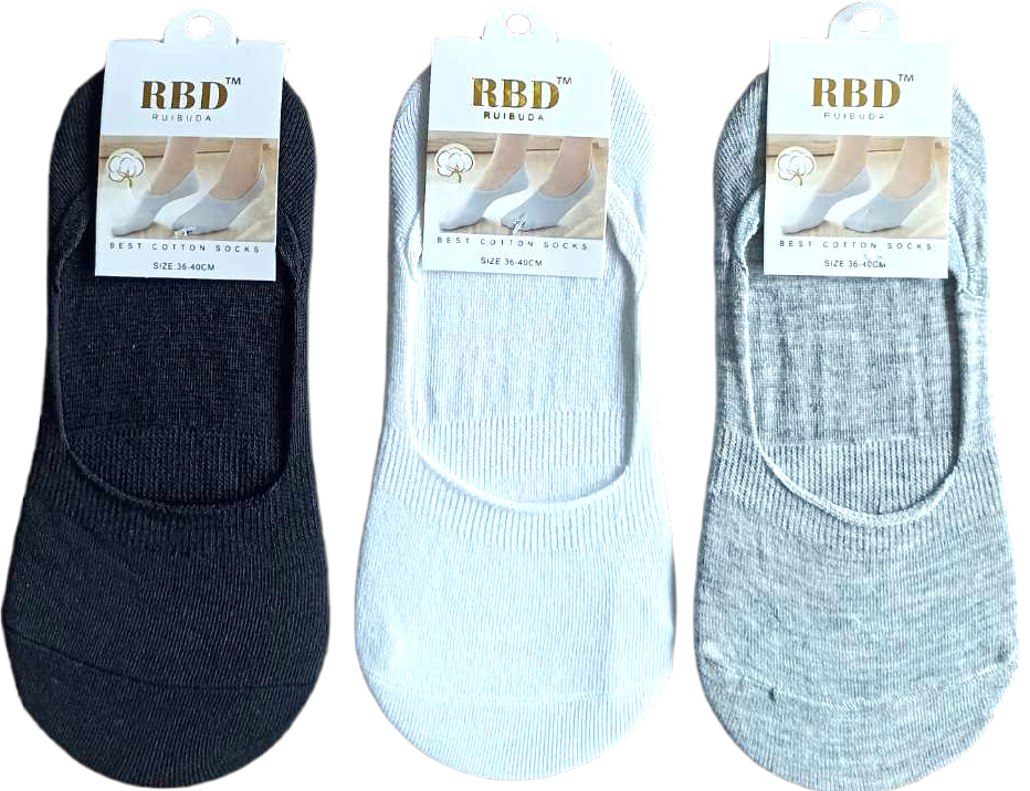 RBD 2088 Women's Footie Socks, Size 36-40