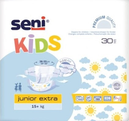 Seni Kids Junior Extra Baby Diapers, 15+ kg, 30 pcs