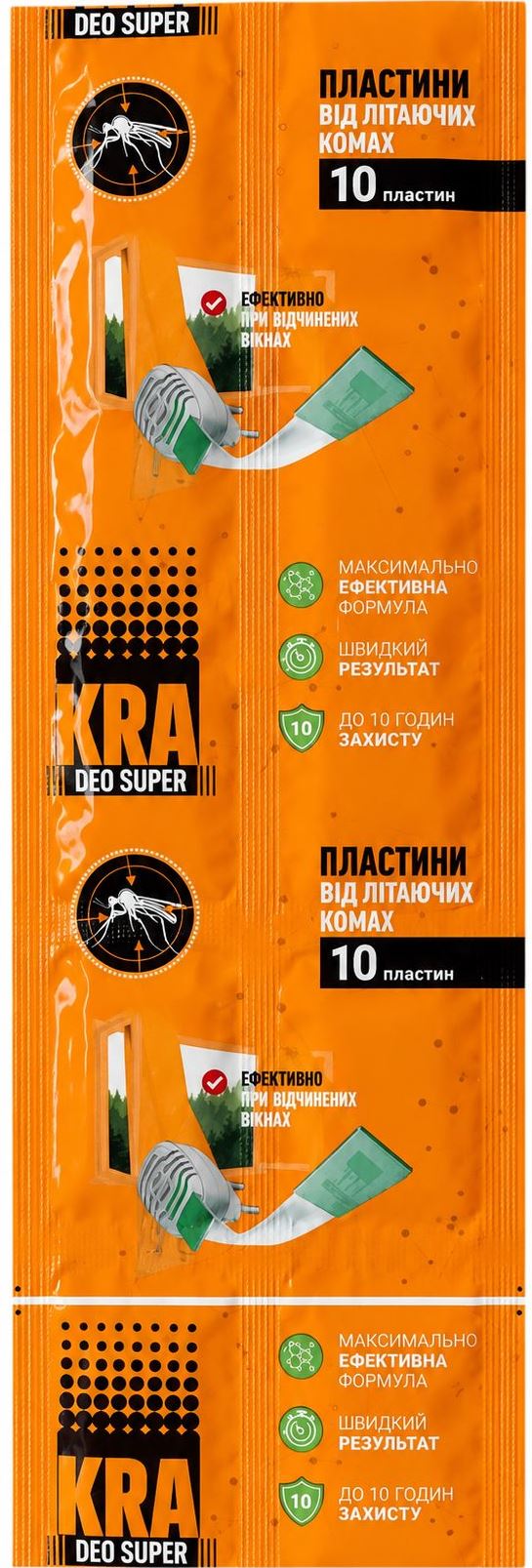 Kra Deo Super Mosquito Repellent Mats for Fumigator, 10 pcs