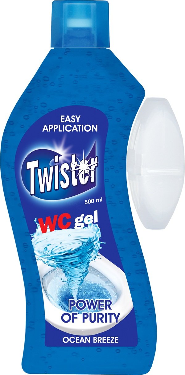 Twister Ocean Breeze Hanging Gel Toilet Rim Block, 500 mL