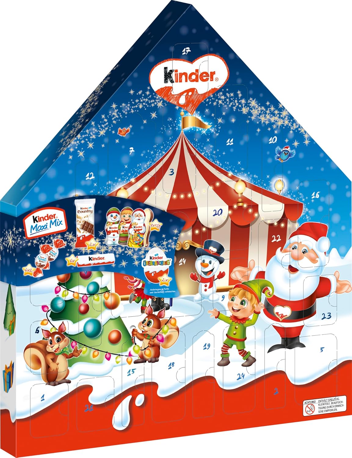 Kinder Maxi Mix Advent Calendar, 351 g