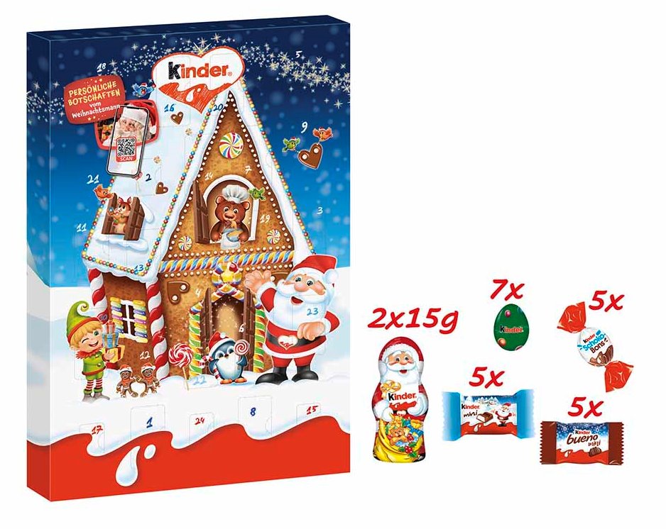 Kinder Mini Mix Advent Calendar, 151 g - Image 2